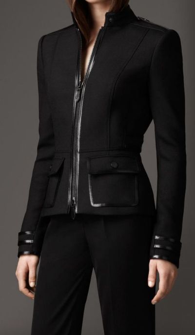 Black zip-up jacket