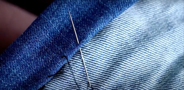 Making an invisible hem
