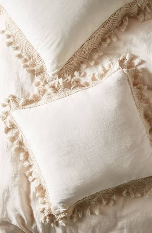 Upcycling cushion reworked by sewist