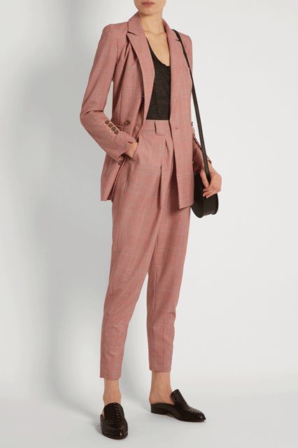 Women's pink suit