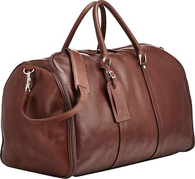 Leather travel bag