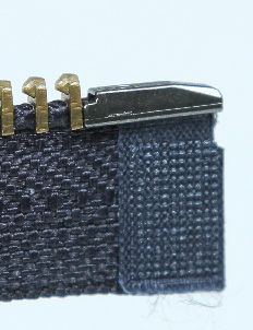 Detail of a zip