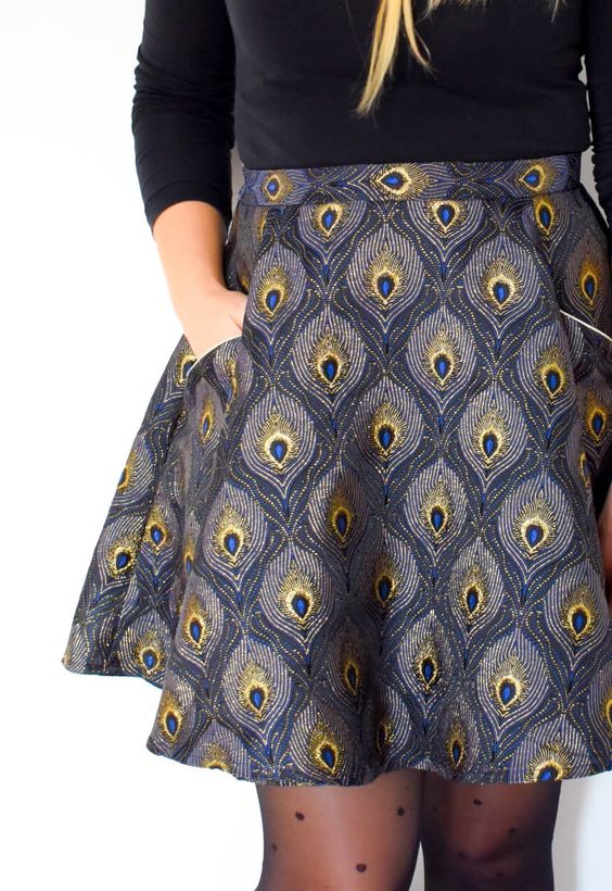 Peacock feather skirt