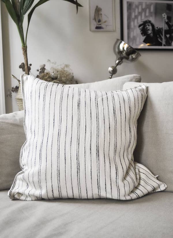 Tilli cushion made from Balzac fabric scraps