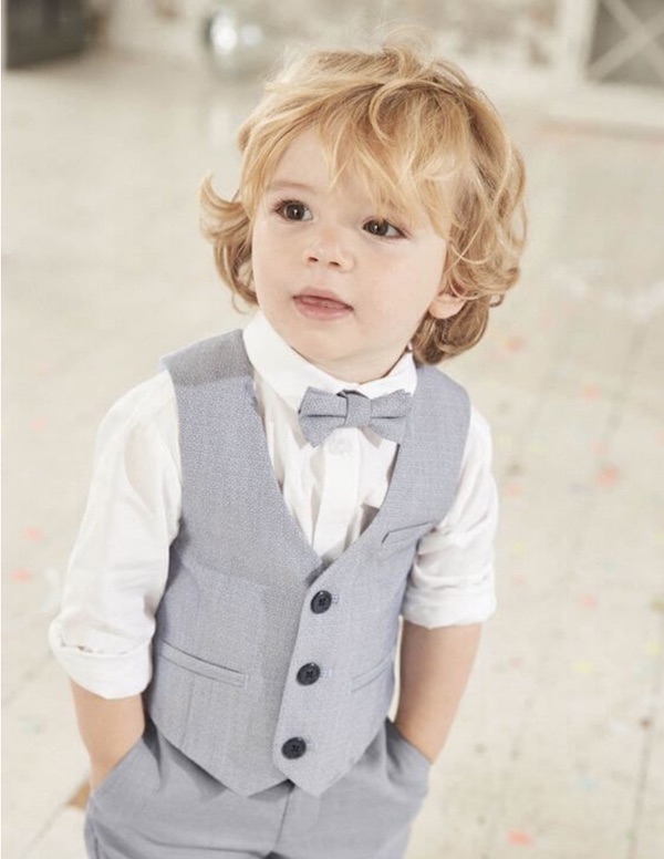 Children's sleeveless suit waistcoat