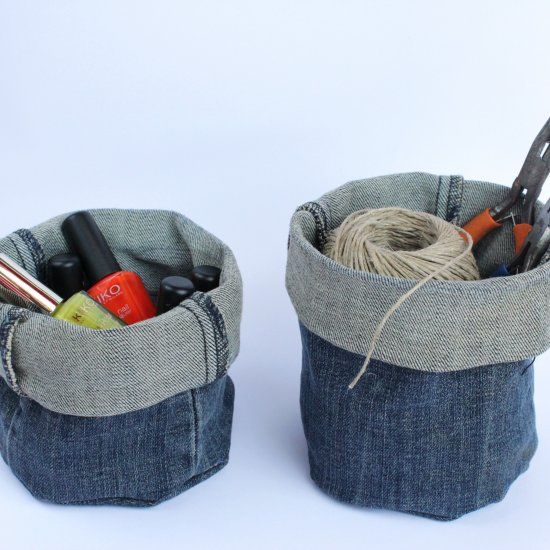 Denim baskets