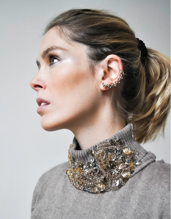 Personalised turtlenecks with Swarovski stones