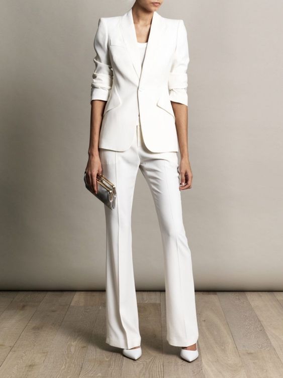 White women's suit