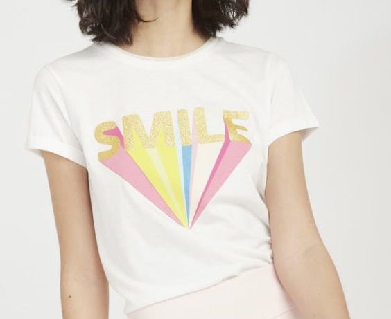 Smile short-sleeved T-shirt