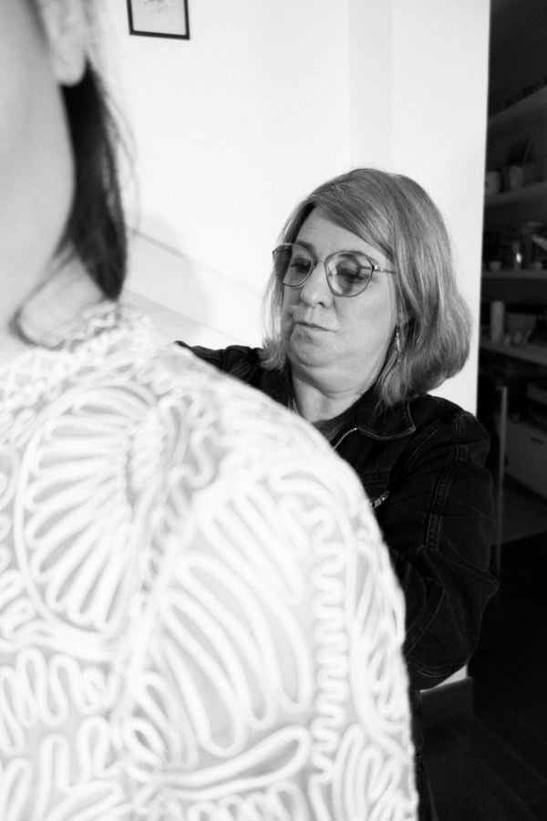 Freelance seamstress bridal gown trade-in