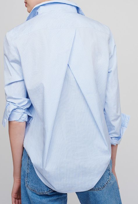 Personalised shirt back with pleats