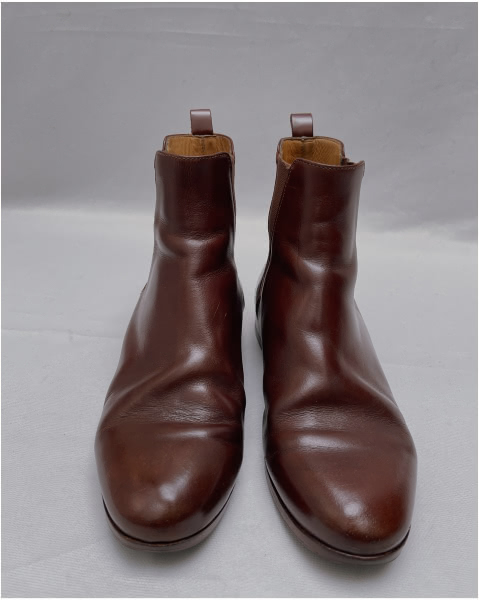 Leather and suede shoes