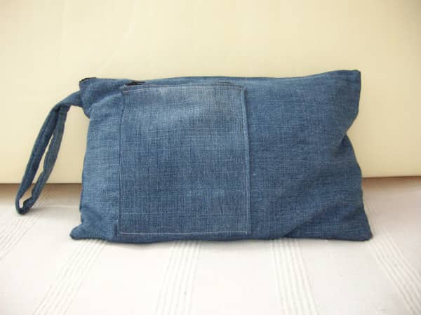 Men's denim clutch bag revisited