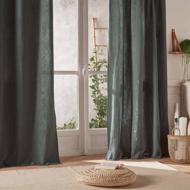 Dark khaki curtains