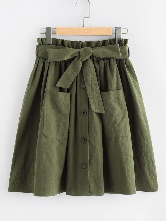 High-waisted skirt