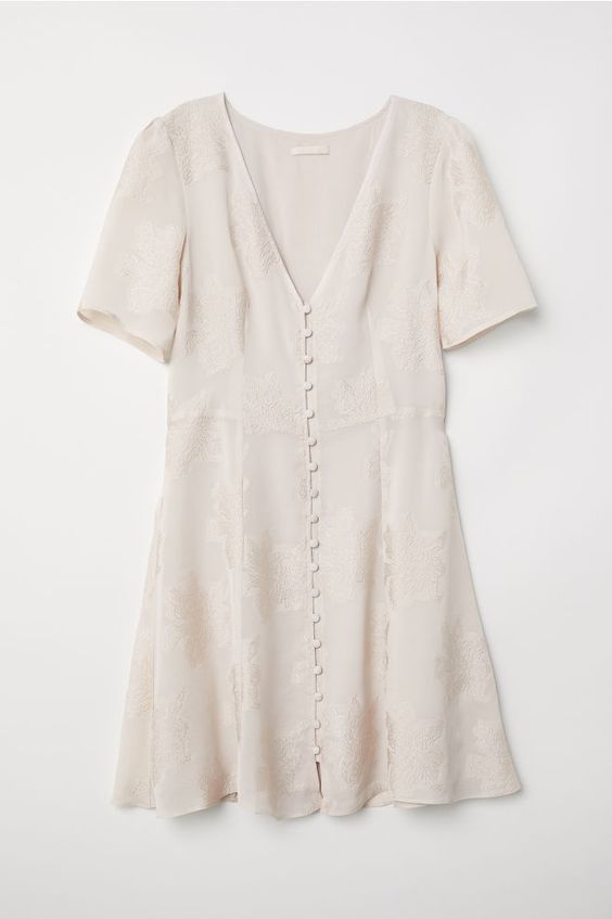 Button-up short dress