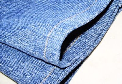 Zoom in on denim hems