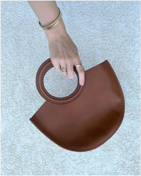 Leather and suede bag